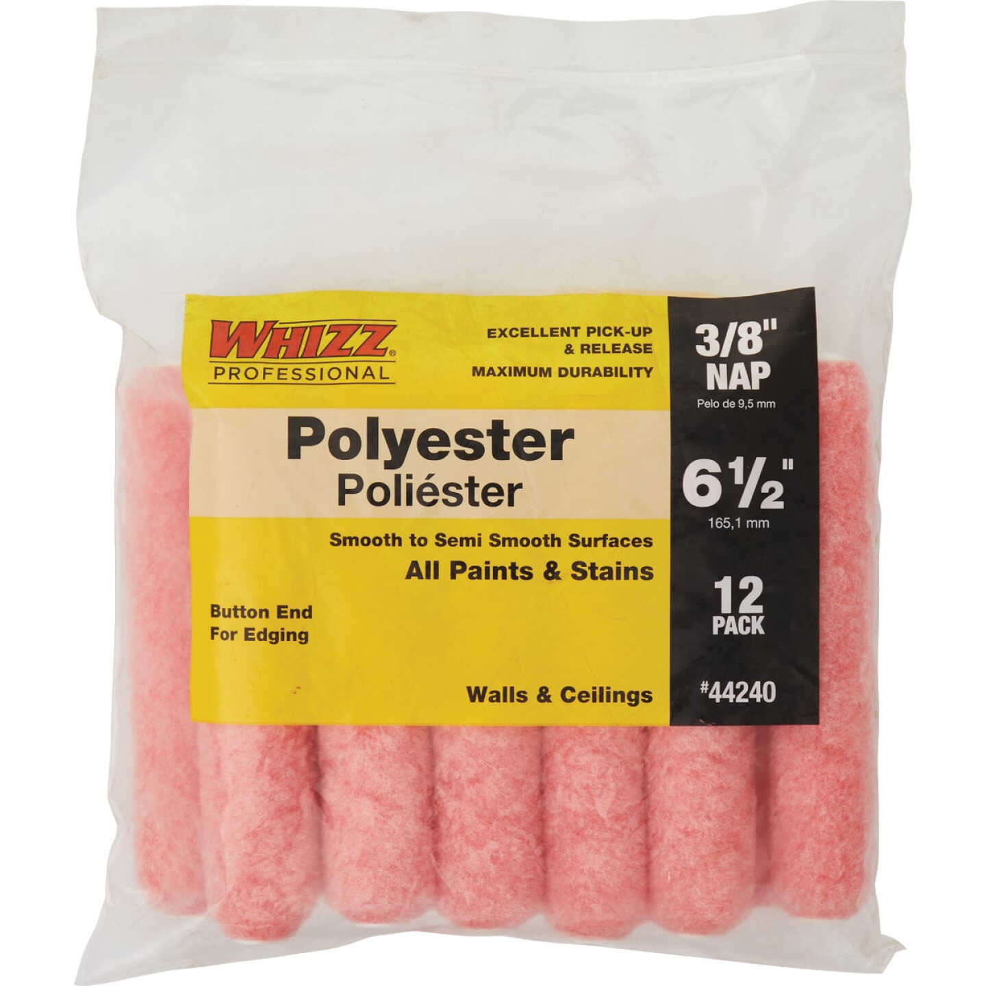 Whizz 6-1/2 In. x 3/8 In. Polyester Roller Cover (12-Pack) Image 1