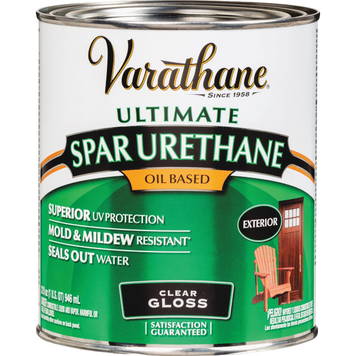 Varathane Gloss Clear Exterior Spar Urethane, 1 Qt. Image 2