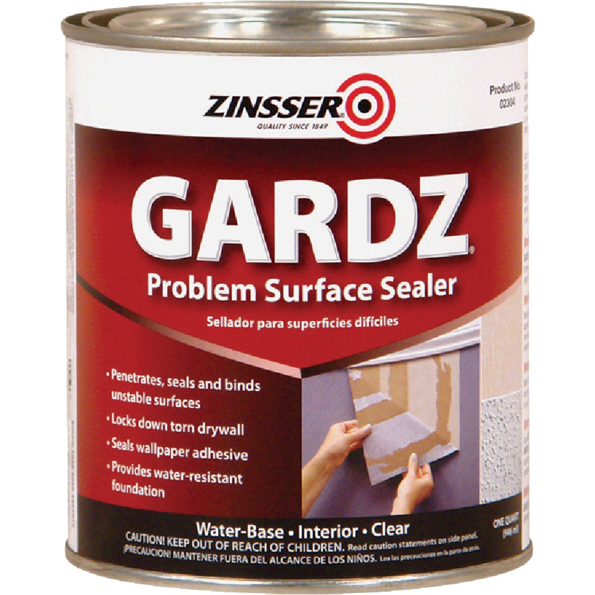 Zinsser Gardz Water-Based Low Odor Drywall Sealer, 1 Qt. Image 7