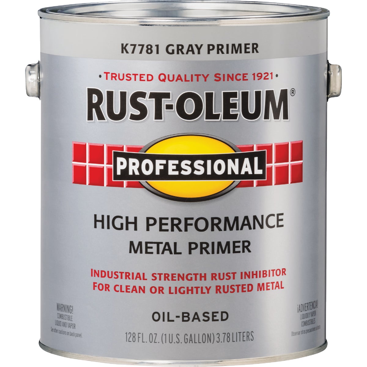 Rust-Oleum Professional Oil-Based Flat VOC Formula Metal Primer, Gray, 1 Gal. Image 6