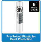 3M Hand Masker 6 Ft. x 90 Ft. Contractor's Plastic Drop Cloth Image 1