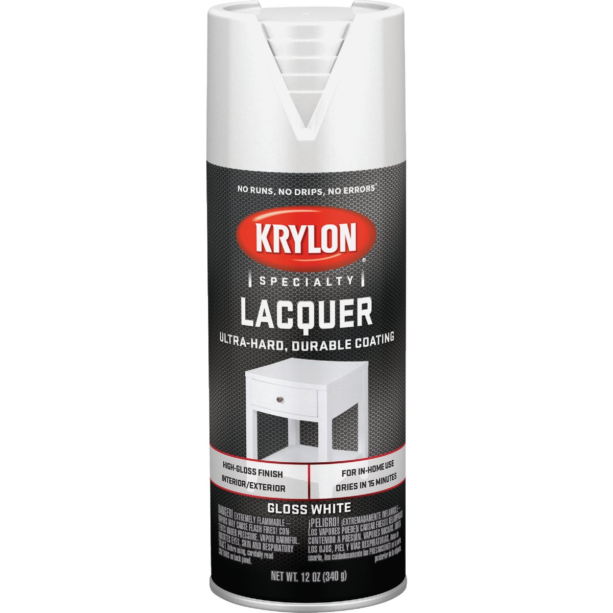 Krylon 12 Oz. White Spray Lacquer Image 2