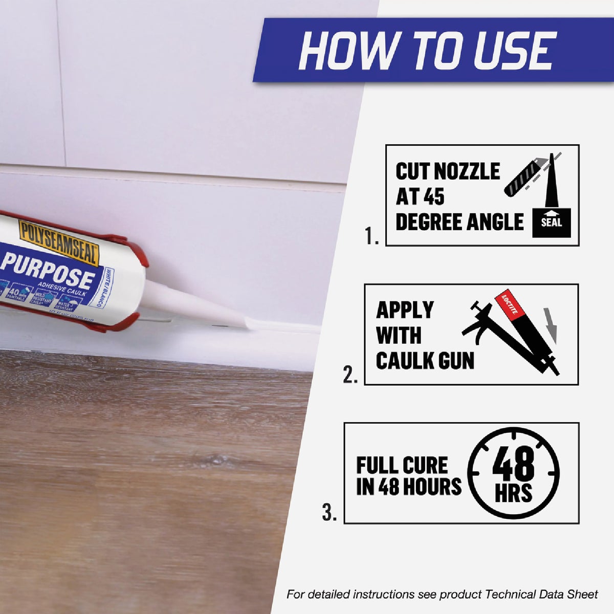 LOCTITE POLYSEAMSEAL 10 Oz. White Adhesive Caulk Image 3