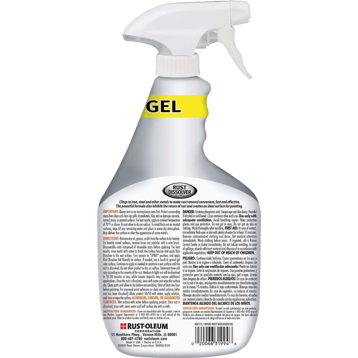 Rust-Oleum 32 Oz. Rust Dissolver Gel Trigger Spray Image 5