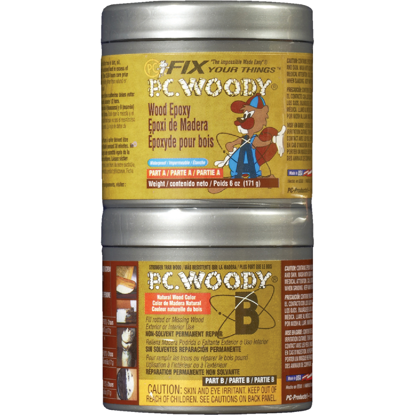 PC Woody 6 Oz. Epoxy Paste Image 1