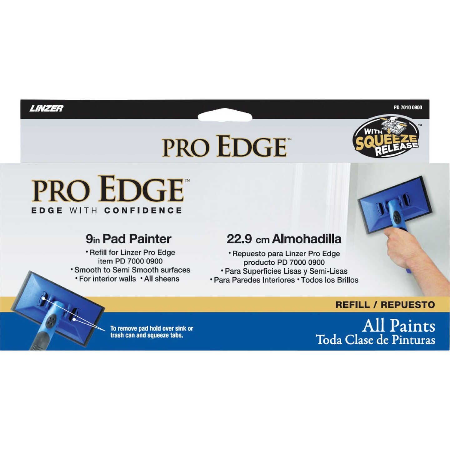 Linzer Pro Edge 9 In. Pad Painter Refill for Smooth to Semi-Smooth Surfaces Image 1