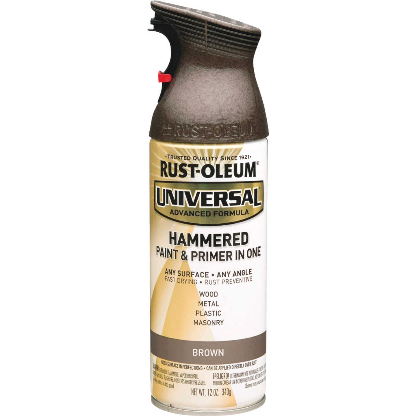 Rust-Oleum Universal 12 Oz. Hammered Brown Paint Image 1