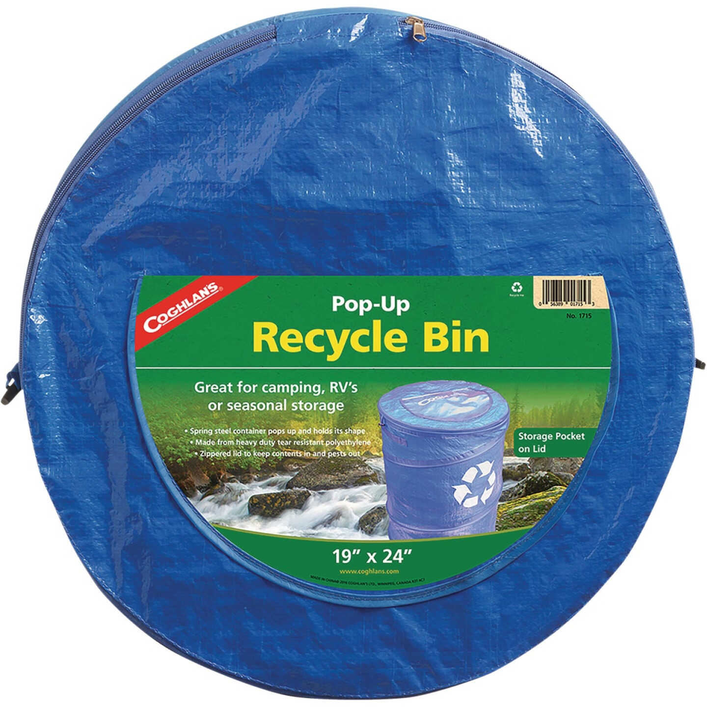 Coghlans 29.5 Gal. Pop-Up Recycle Bin Image 1