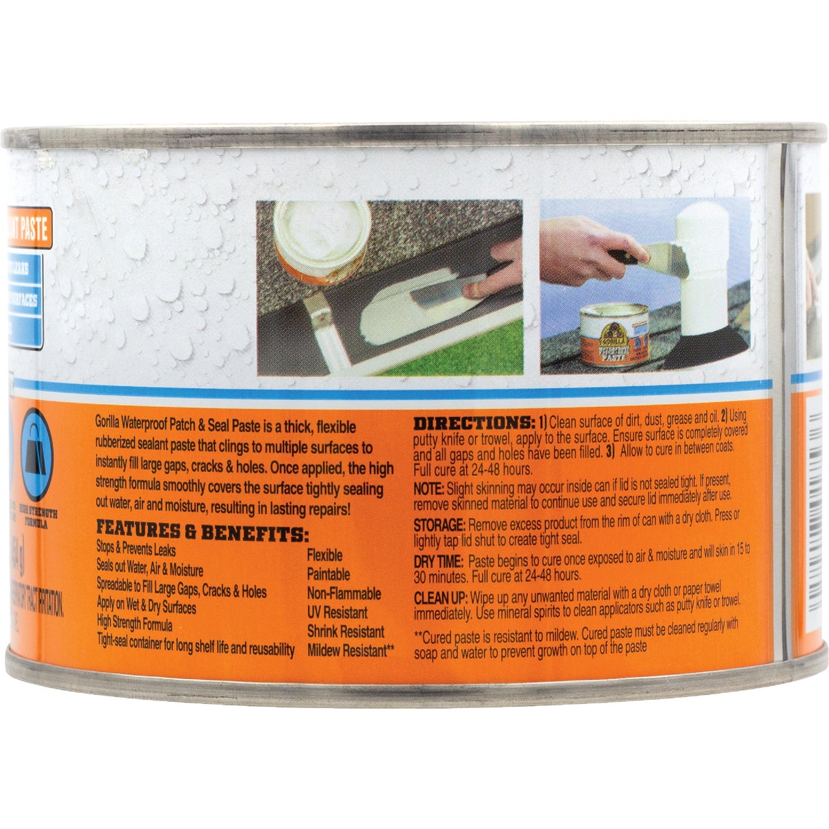 Gorilla 1 Lb. White Waterproof Patch & Seal Paste Image 6