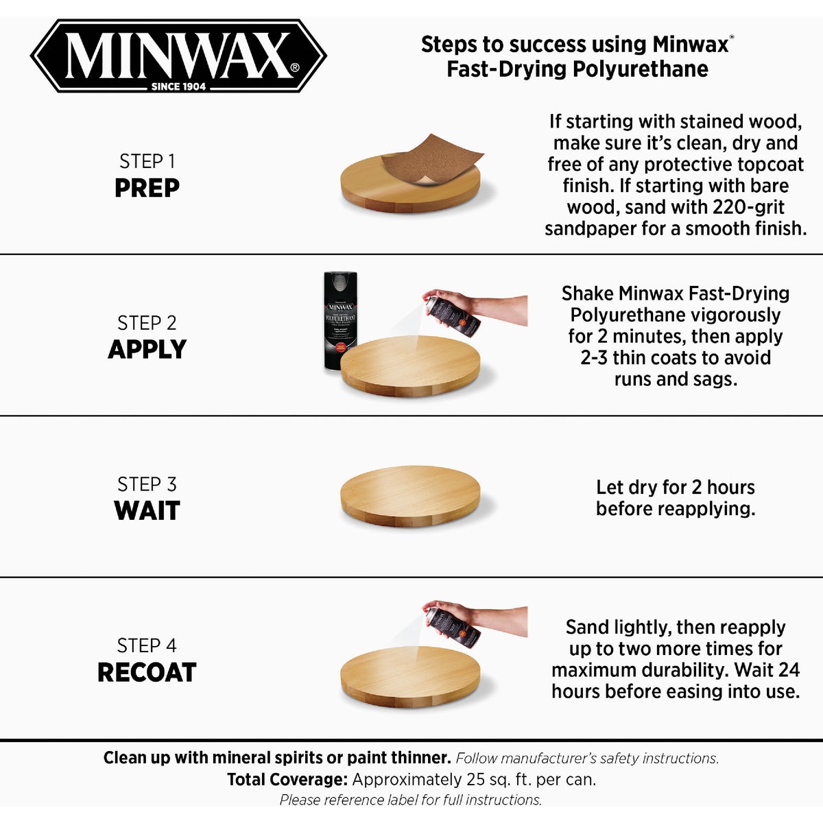 Minwax Warm Satin Clear Spray Polyurethane, 11.5 Oz. Image 3
