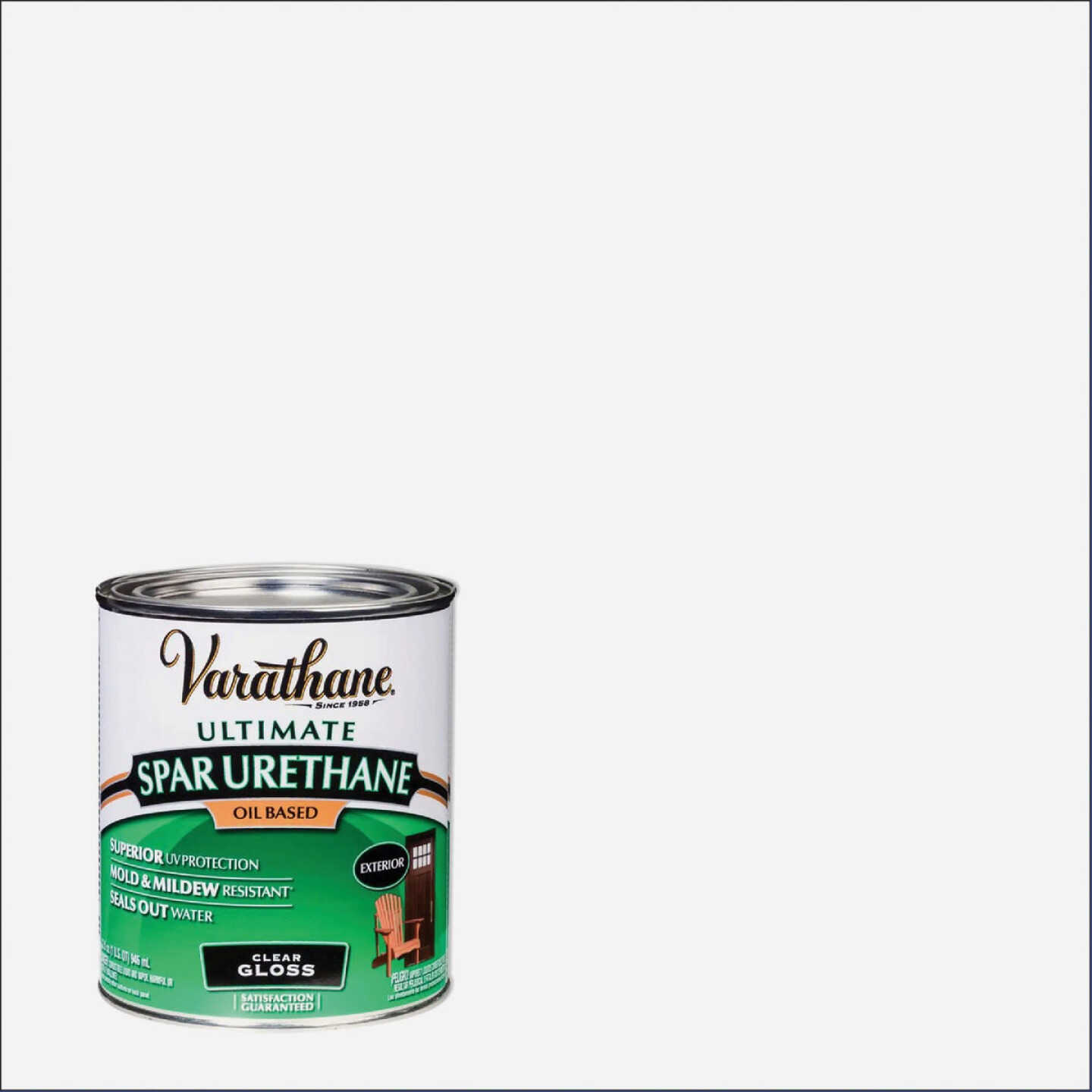 Varathane Gloss Clear Low VOC Exterior Spar Urethane, 1 Qt. Image 1