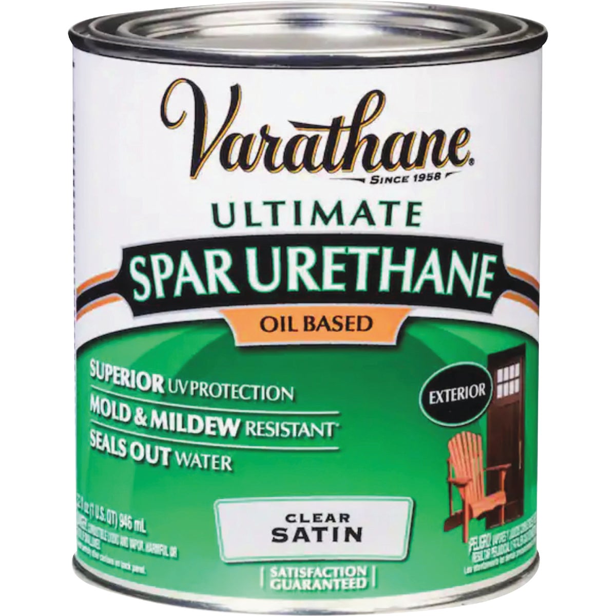 Varathane Satin Clear Low VOC Exterior Spar Urethane, 1 Qt. Image 2