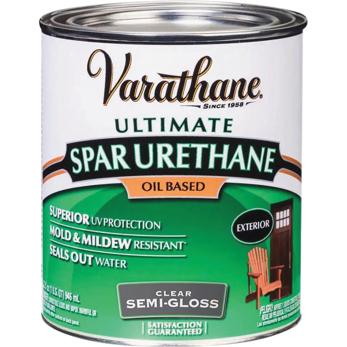 Varathane Semi-Gloss Clear Low VOC Exterior Spar Urethane, 1 Qt. Image 2