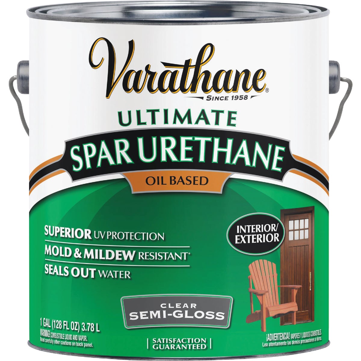 Varathane Semi-Gloss Clear Exterior Low VOC Spar Urethane, 1 Gal. Image 2
