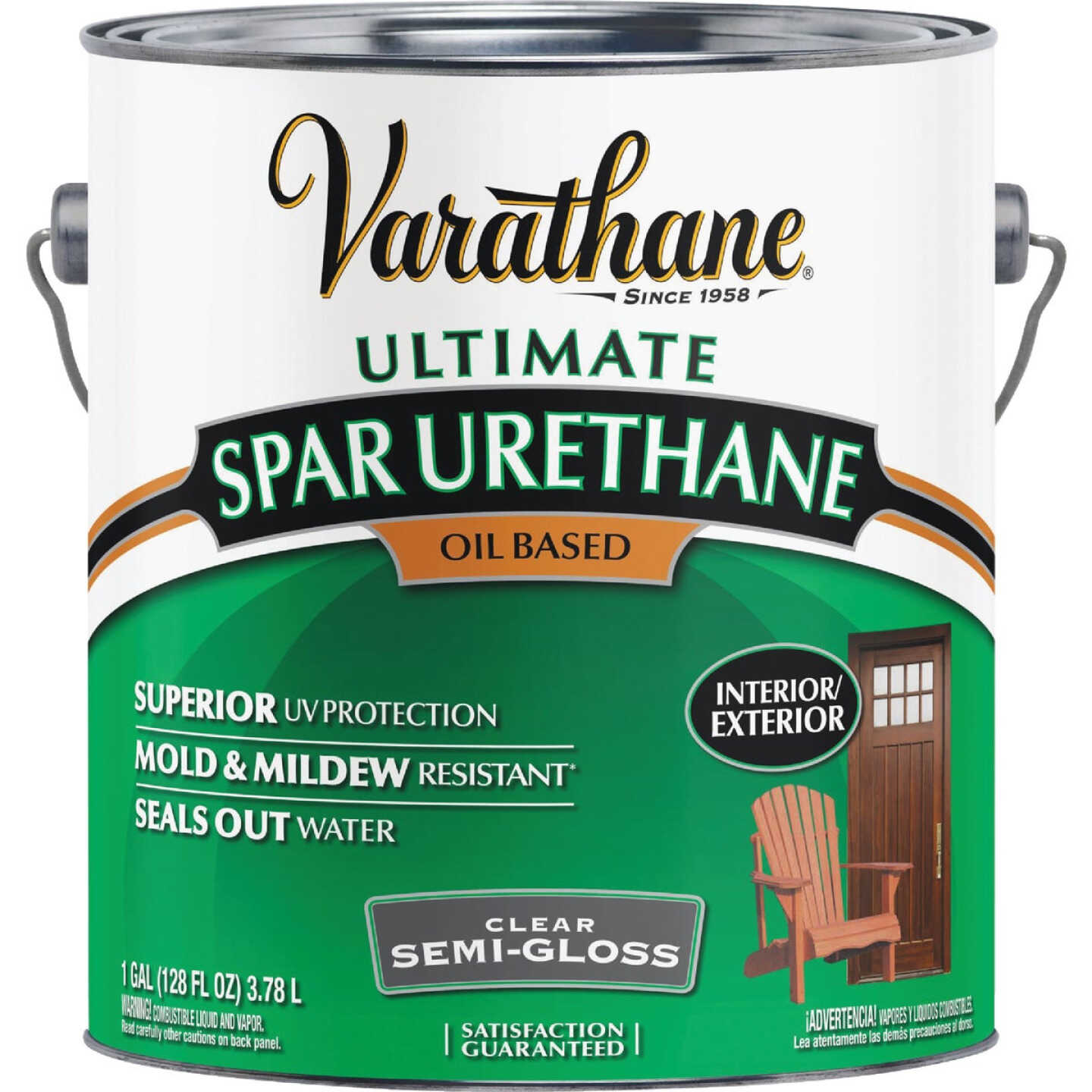 Varathane Semi-Gloss Clear Exterior Low VOC Spar Urethane, 1 Gal. Image 2
