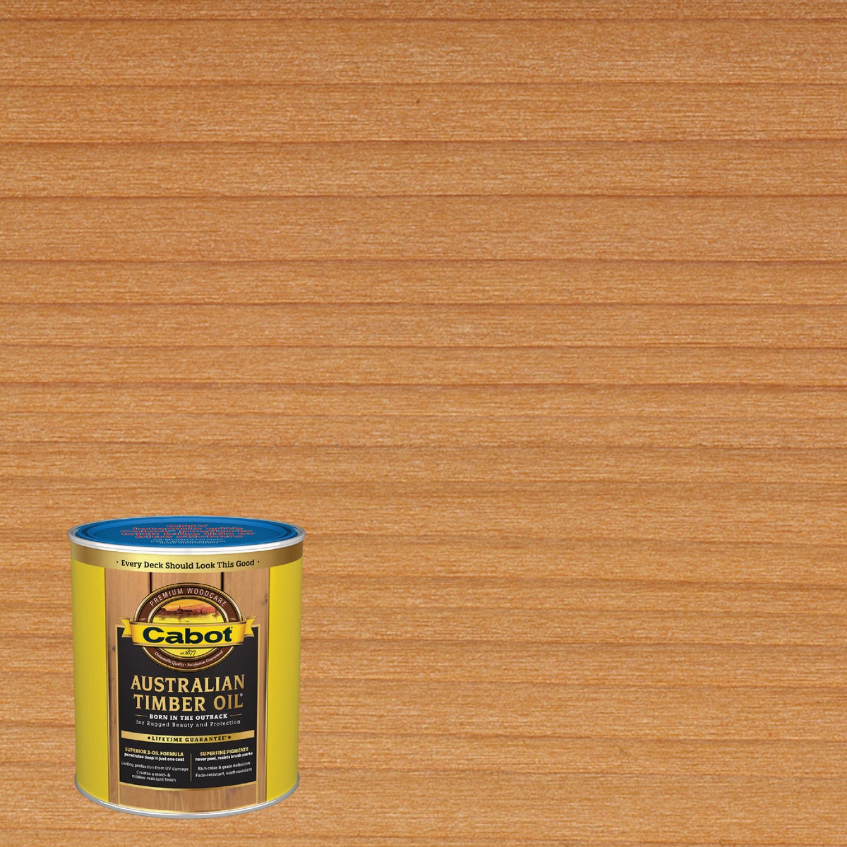 Cabot Australian Timber Oil Low VOC, Amber Wood, 1 Qt.