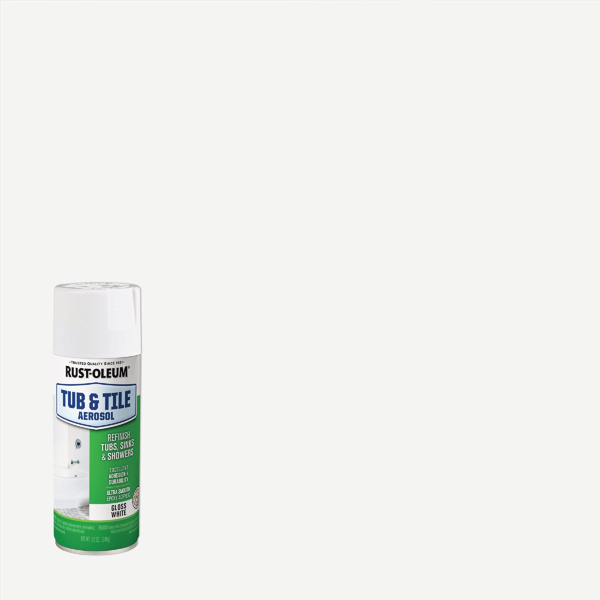Rust-Oleum 12 Oz. Tub and Tile Aerosol Gloss White Refinishing Spray Paint