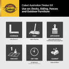 Cabot Australian Timber Oil Low VOC, Amber Wood, 1 Gal. Image 3