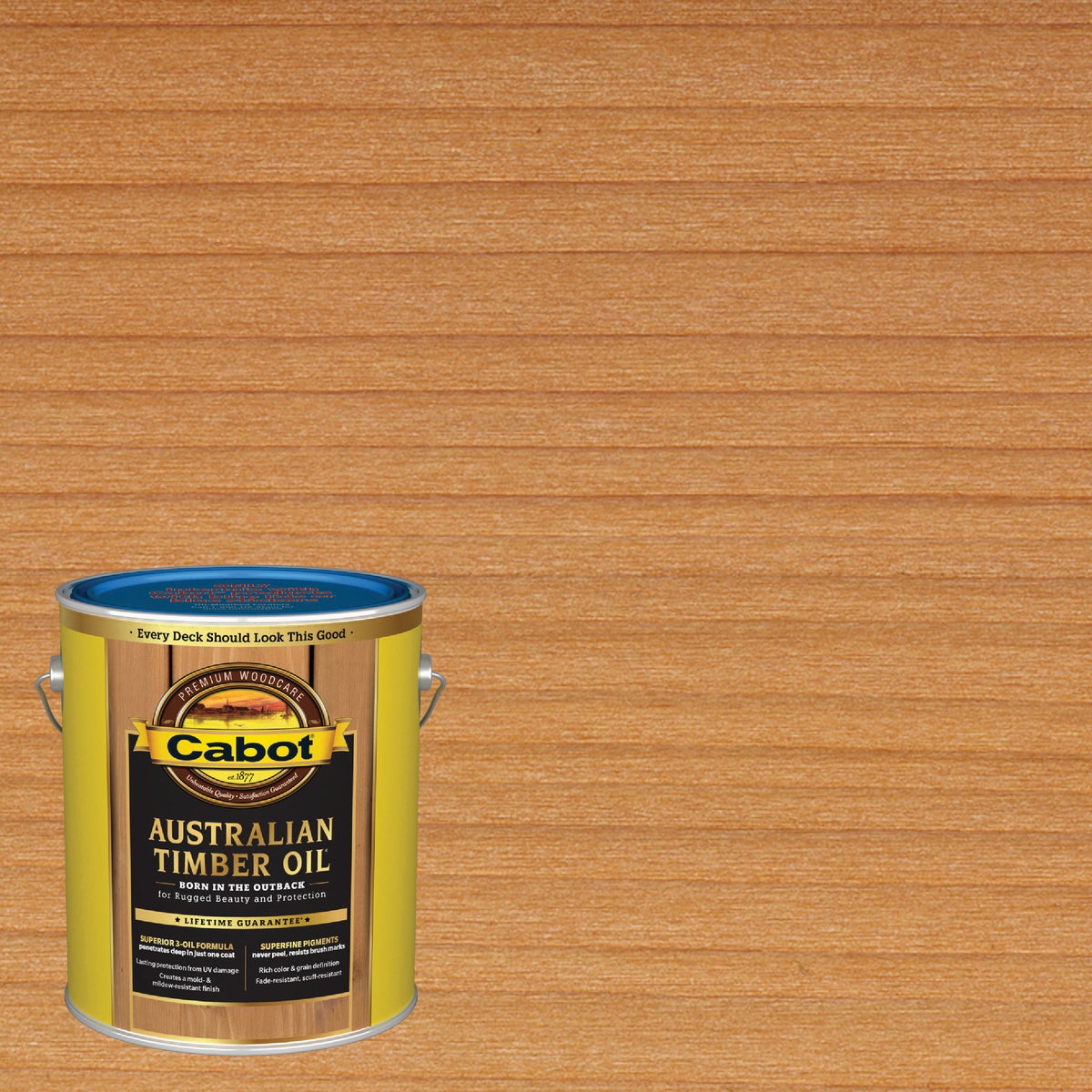 Cabot Australian Timber Oil Low VOC, Amber Wood, 1 Gal.