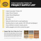 Cabot Australian Timber Oil Low VOC, Honey Teak, 1 Gal. Image 5