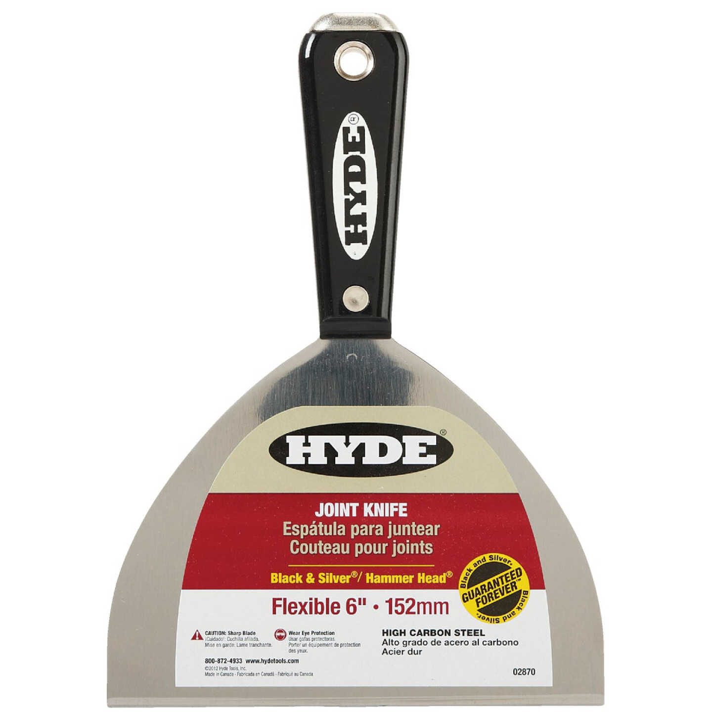 Hyde Black & Silver 6 In. High-Carbon Steel Joint Knife Image 1