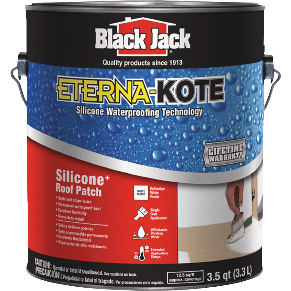 Black Jack Eterna-Kote 1 Gal. Silicone+ Roof Patch Image 1