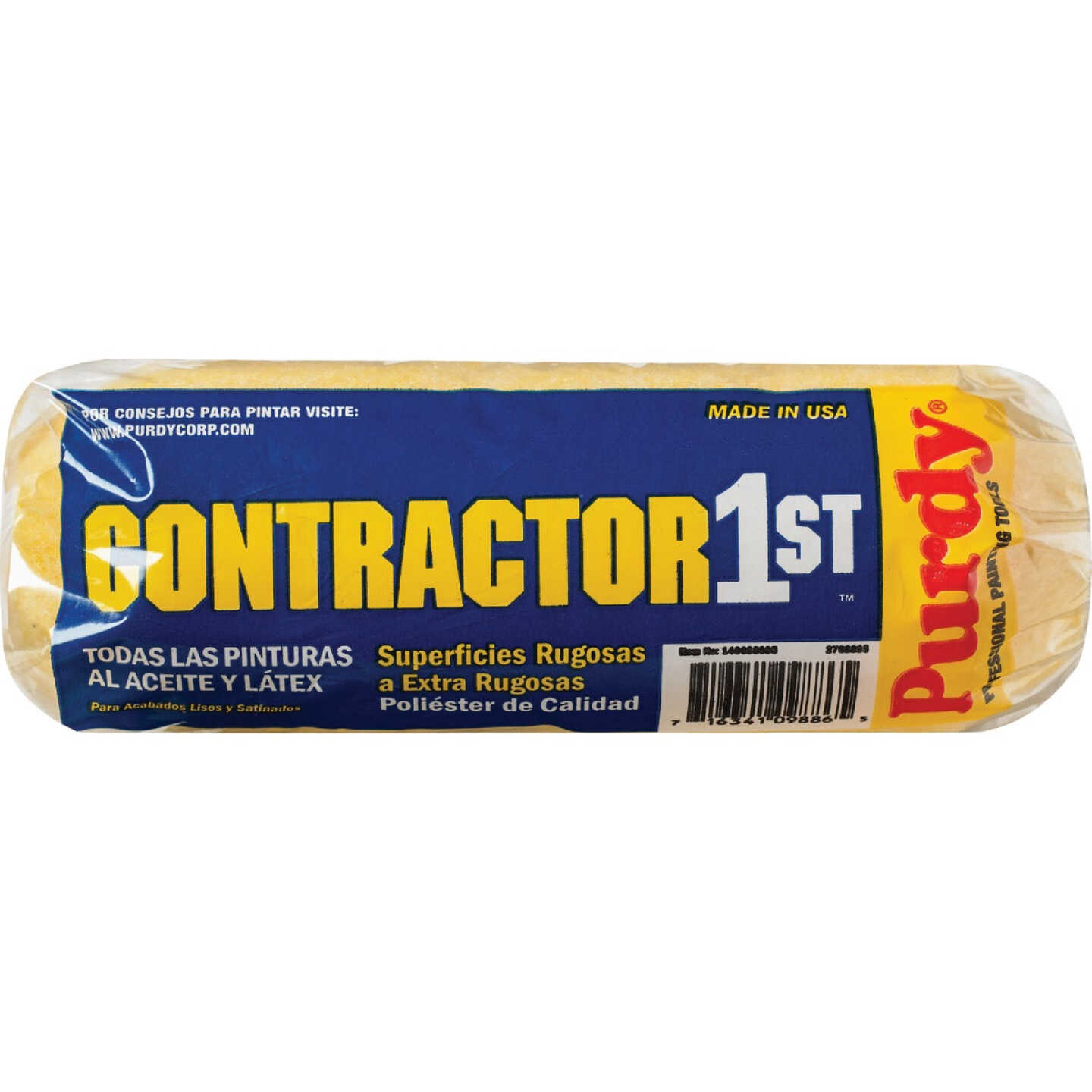 Purdy Contractor 1st 9 In. x 1 In. Knit Fabric Roller Cover Image 6