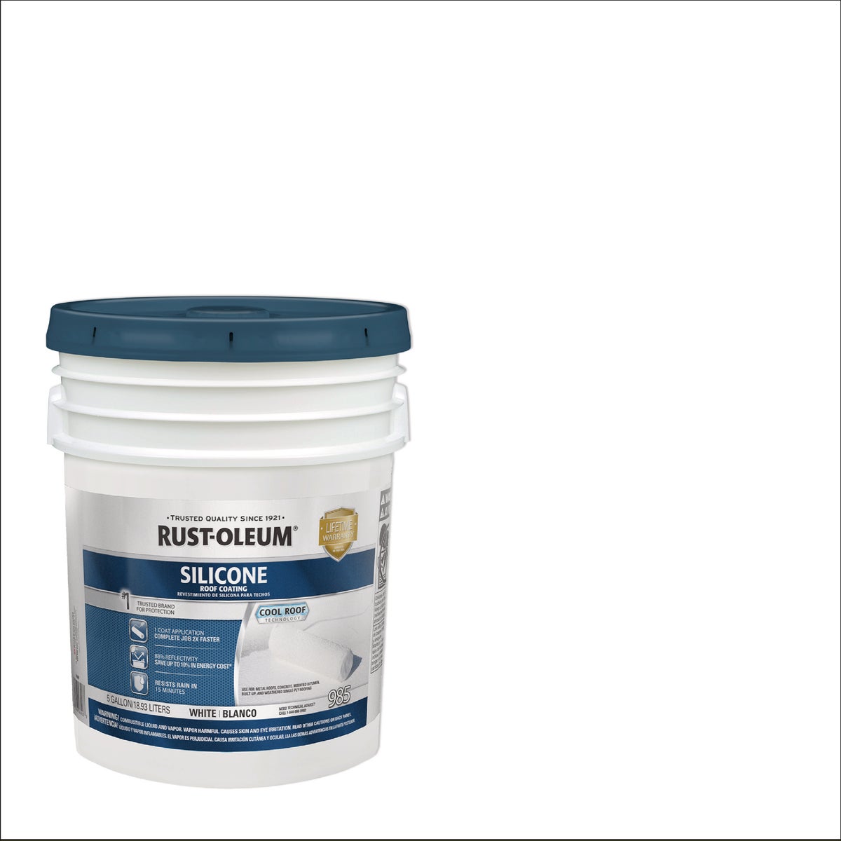 Rust-Oleum 985 Silicone 5 Gal. Roof Coating, White