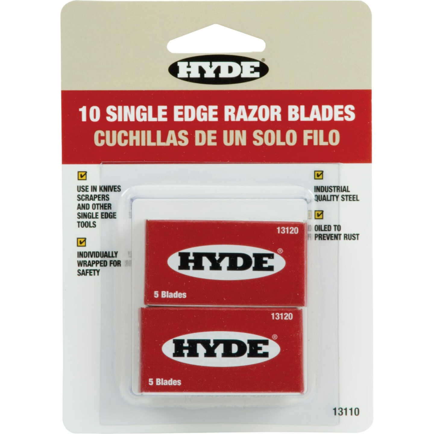 Hyde Single Edge Razor Blades (10-Pack) Image 1