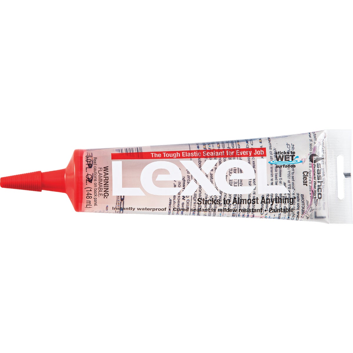 Sashco Lexel 5 Oz. VOC Caulk Polymer Sealant, Clear Image 1