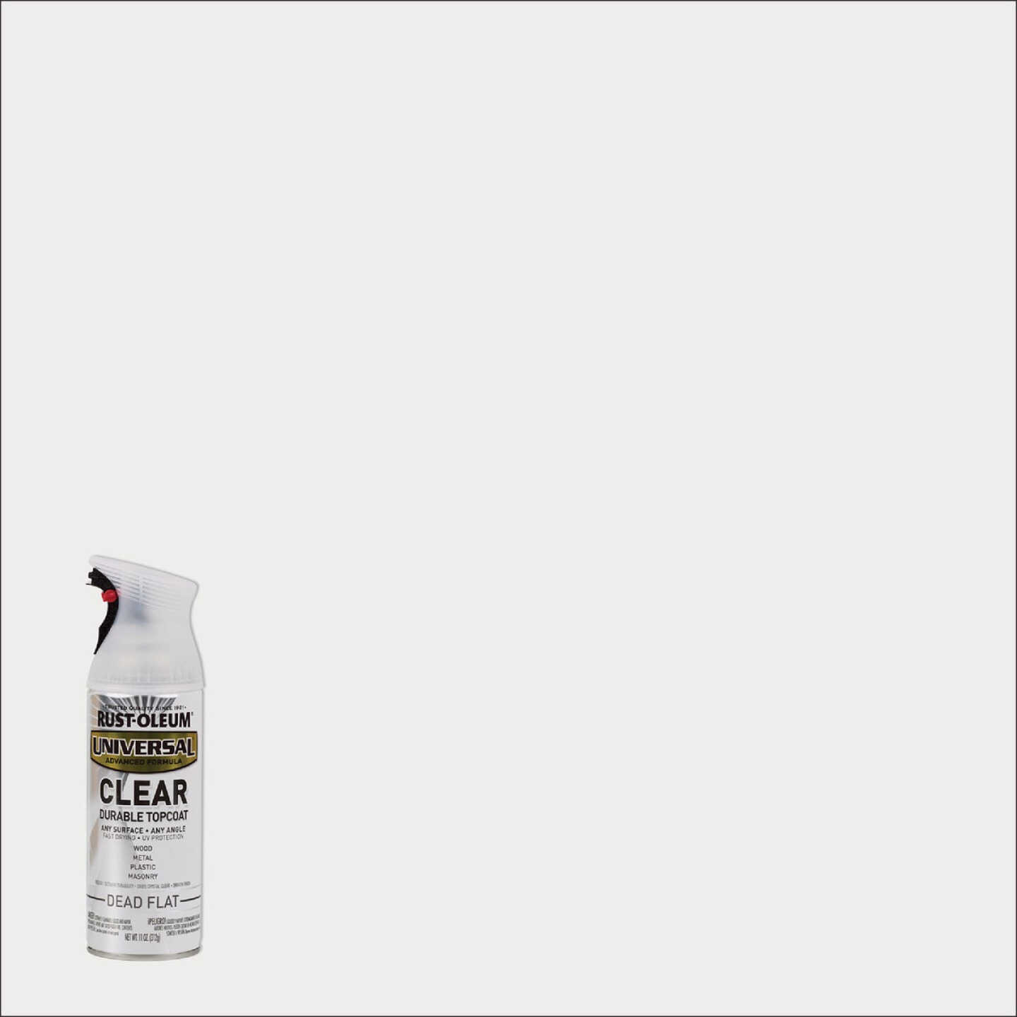 Rust-Oleum Universal 11 Oz. Topcoat Spray Paint, Dead Flat Clear Image 1