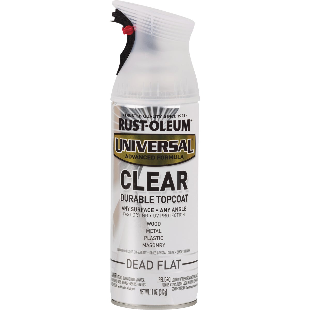 Rust-Oleum Universal 11 Oz. Topcoat Spray Paint, Dead Flat Clear Image 6