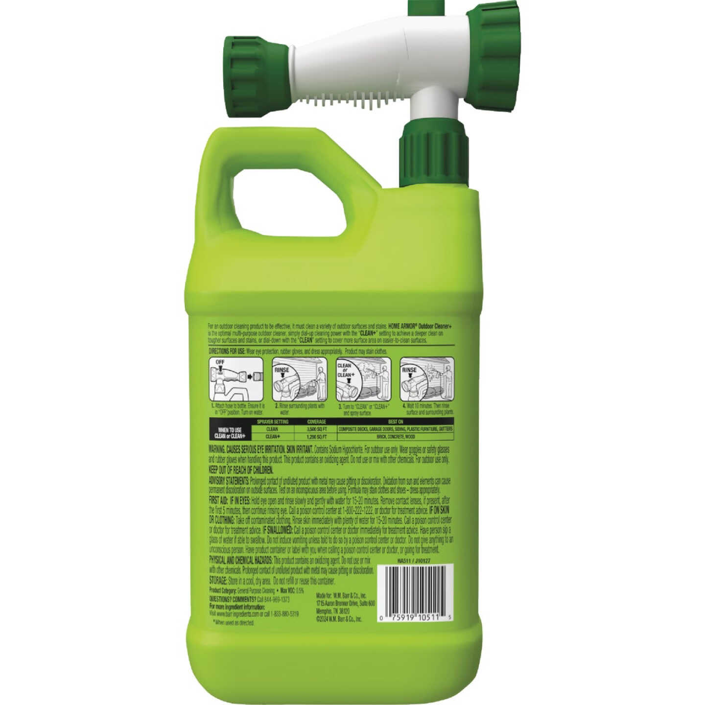 Home Armor Outdoor Cleaner Plus Hose End, 64 Oz. Image 2