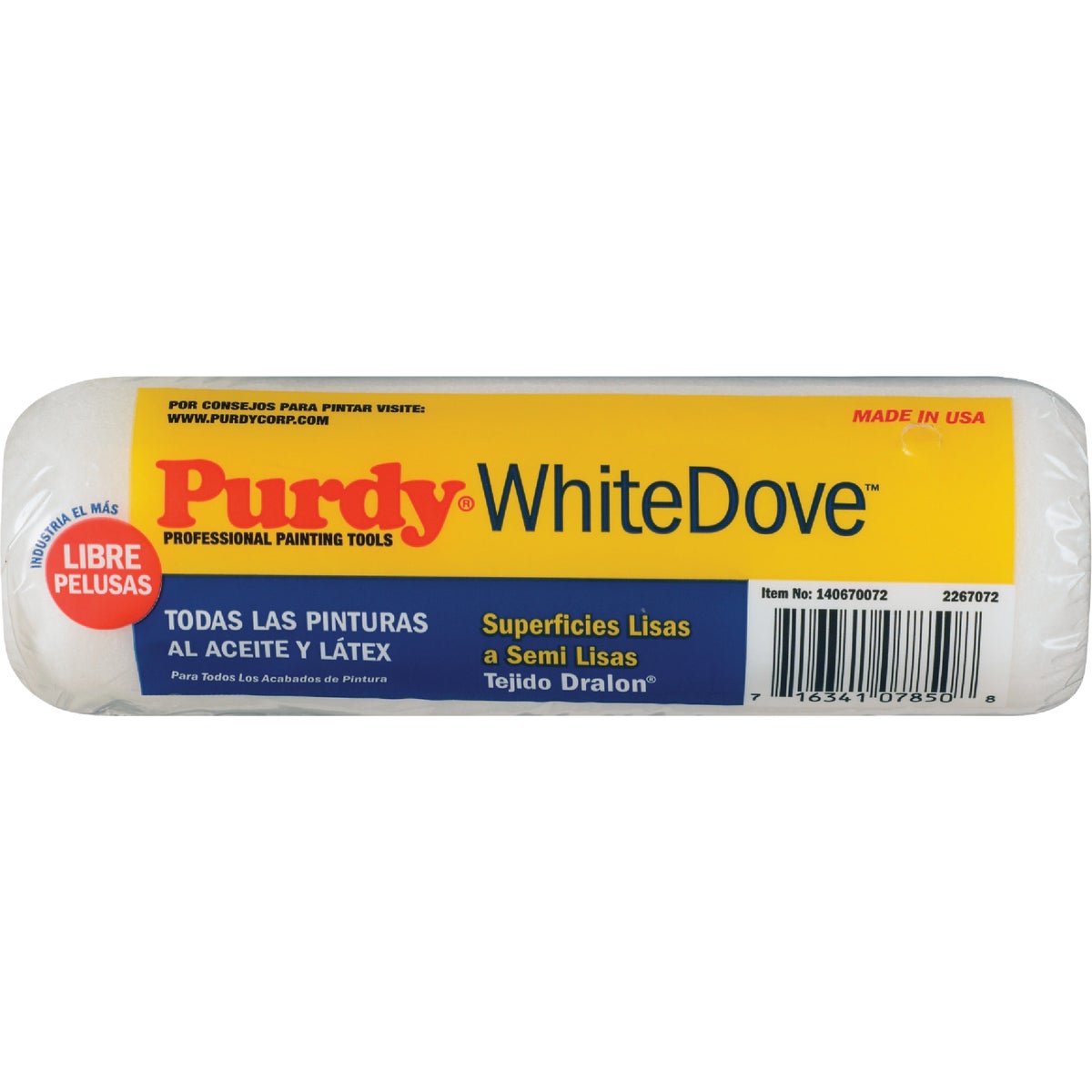 Purdy White Dove 7 In. x 3/8 In. Woven Fabric Roller Cover Image 6