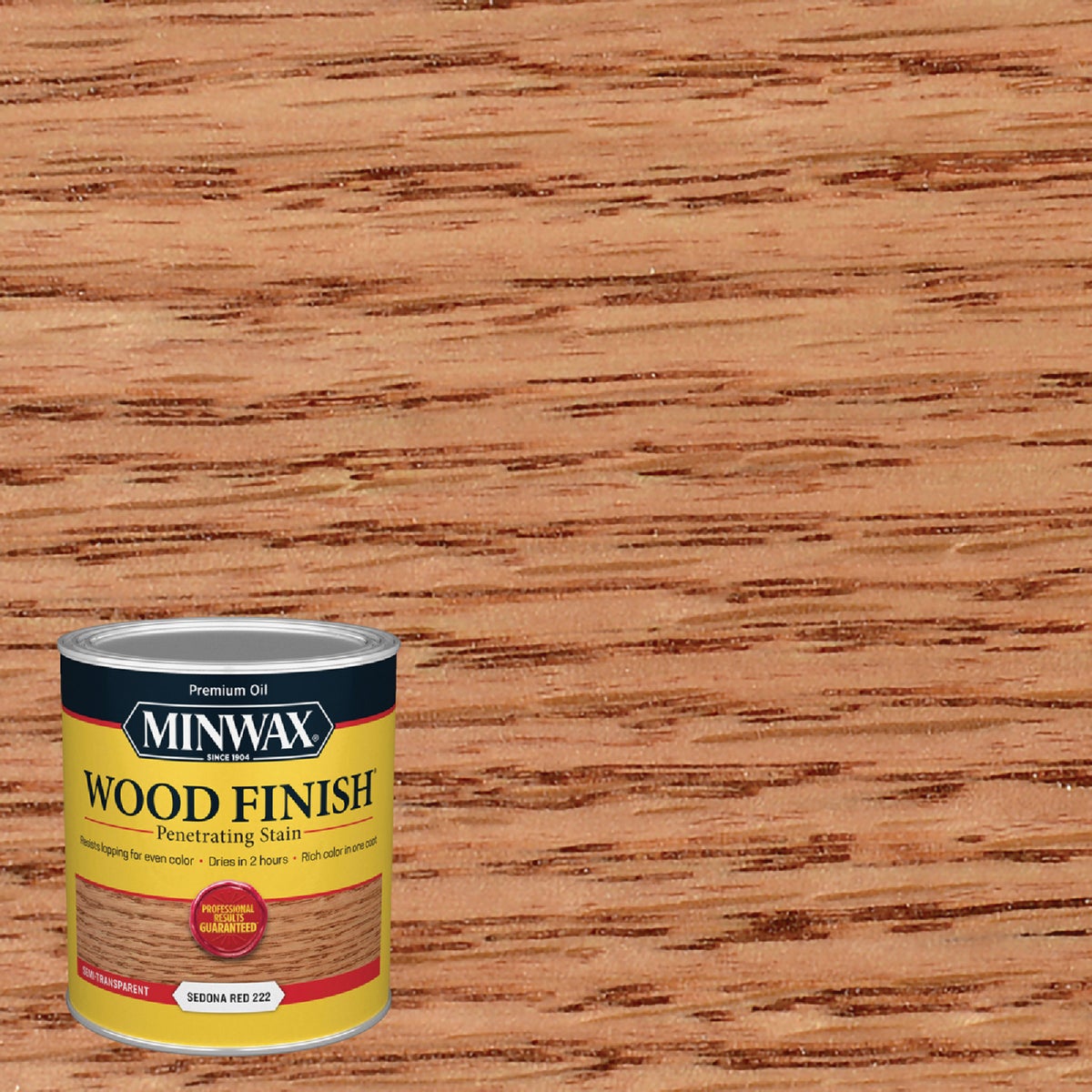 Minwax Wood Finish Penetrating Stain, Sedona Red, 1 Qt.