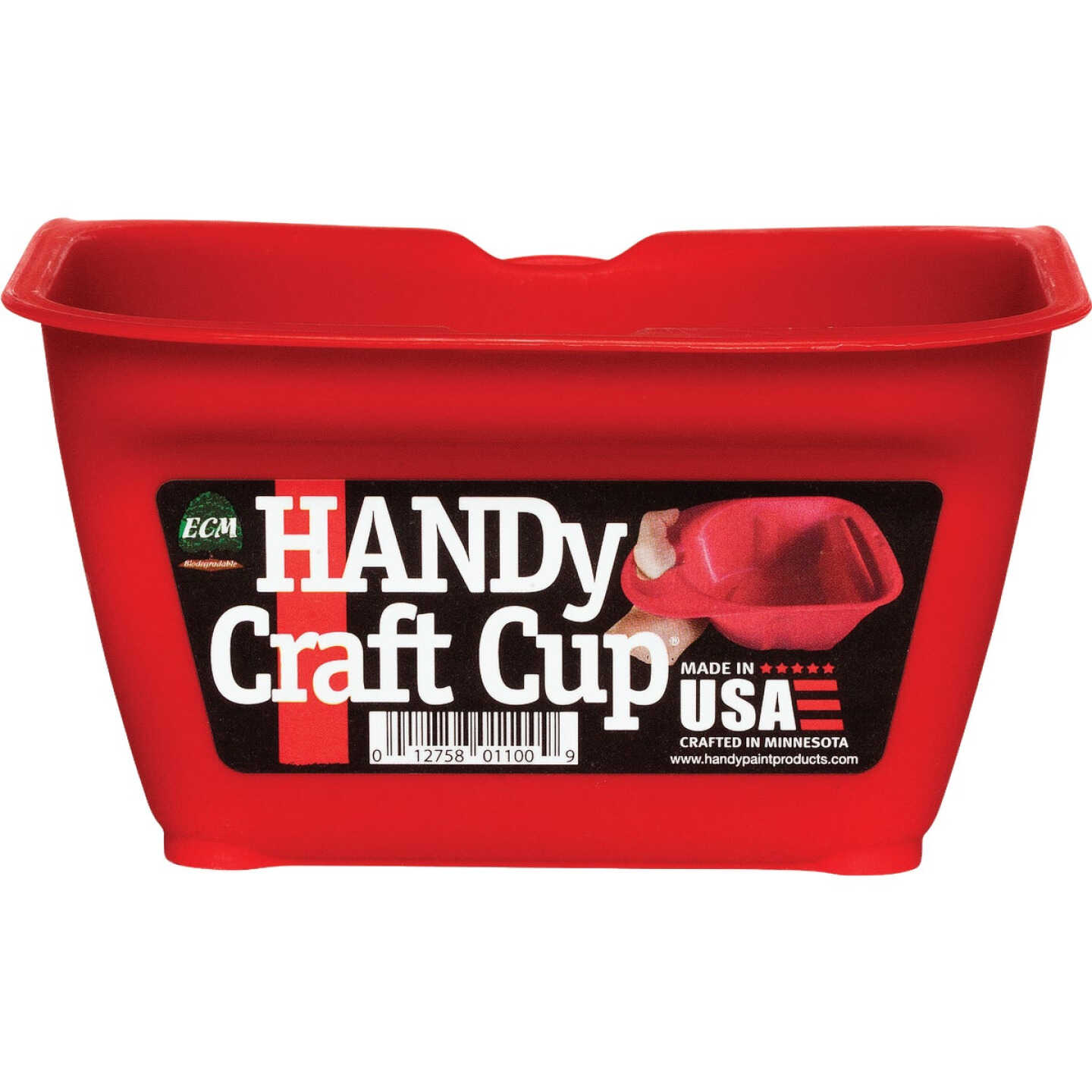 Handy Craft 1/2 Pt. Red Paint Cup Image 2