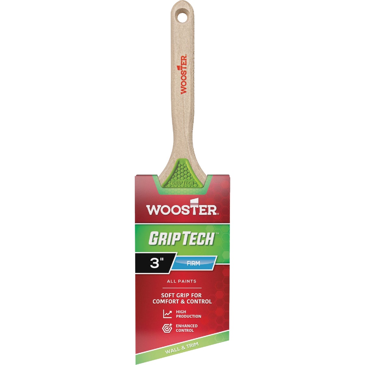 Wooster GripTech 3 In. Angle Sash Paintbrush Image 1