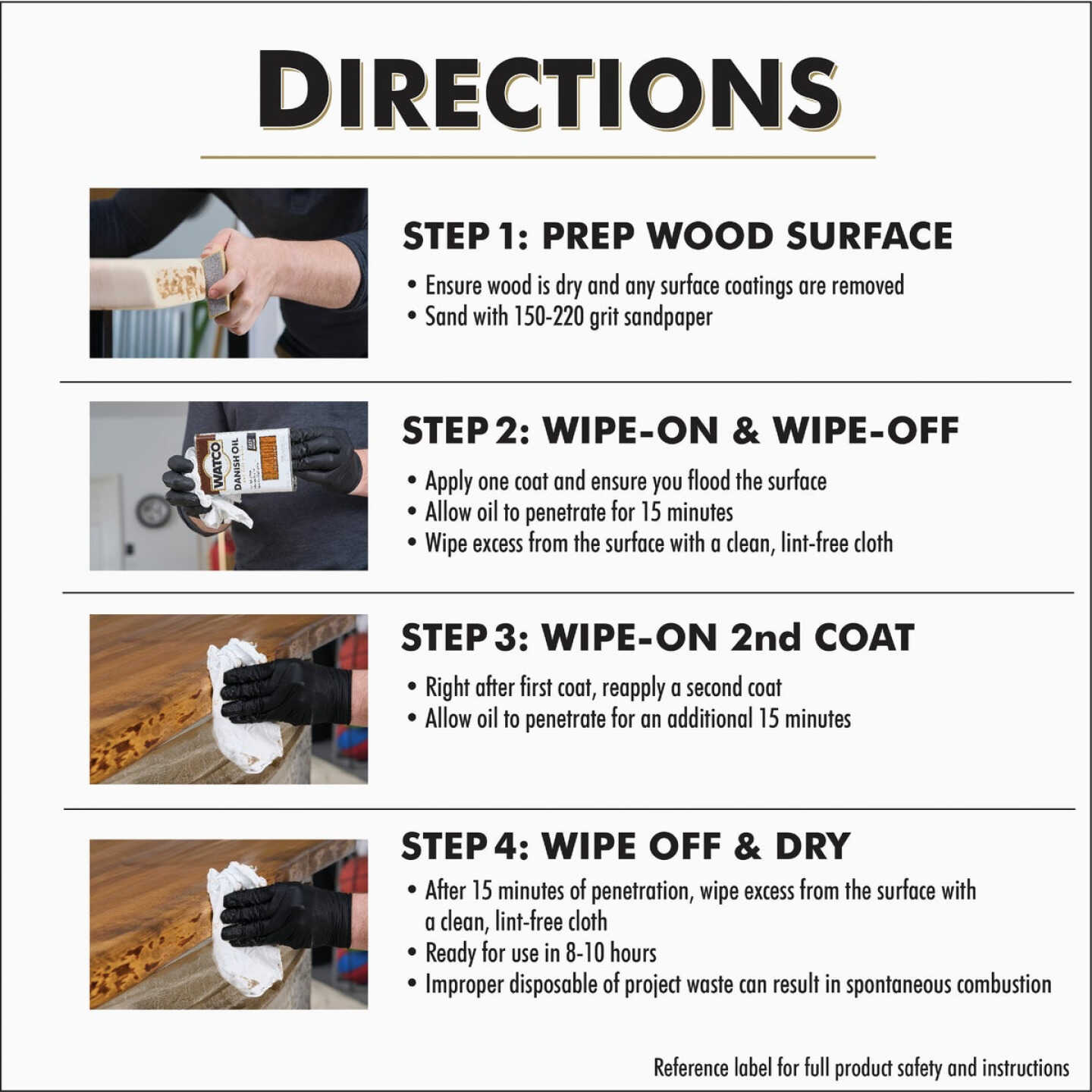 Watco Danish 1 Qt. Dark Walnut Finish Image 5