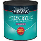 Minwax Polycrylic 1/2 Pt. Satin Water Based Protective Finish Image 1