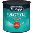 Minwax Polycrylic 1/2 Pt. Gloss Water Based Protective Finish Image 1