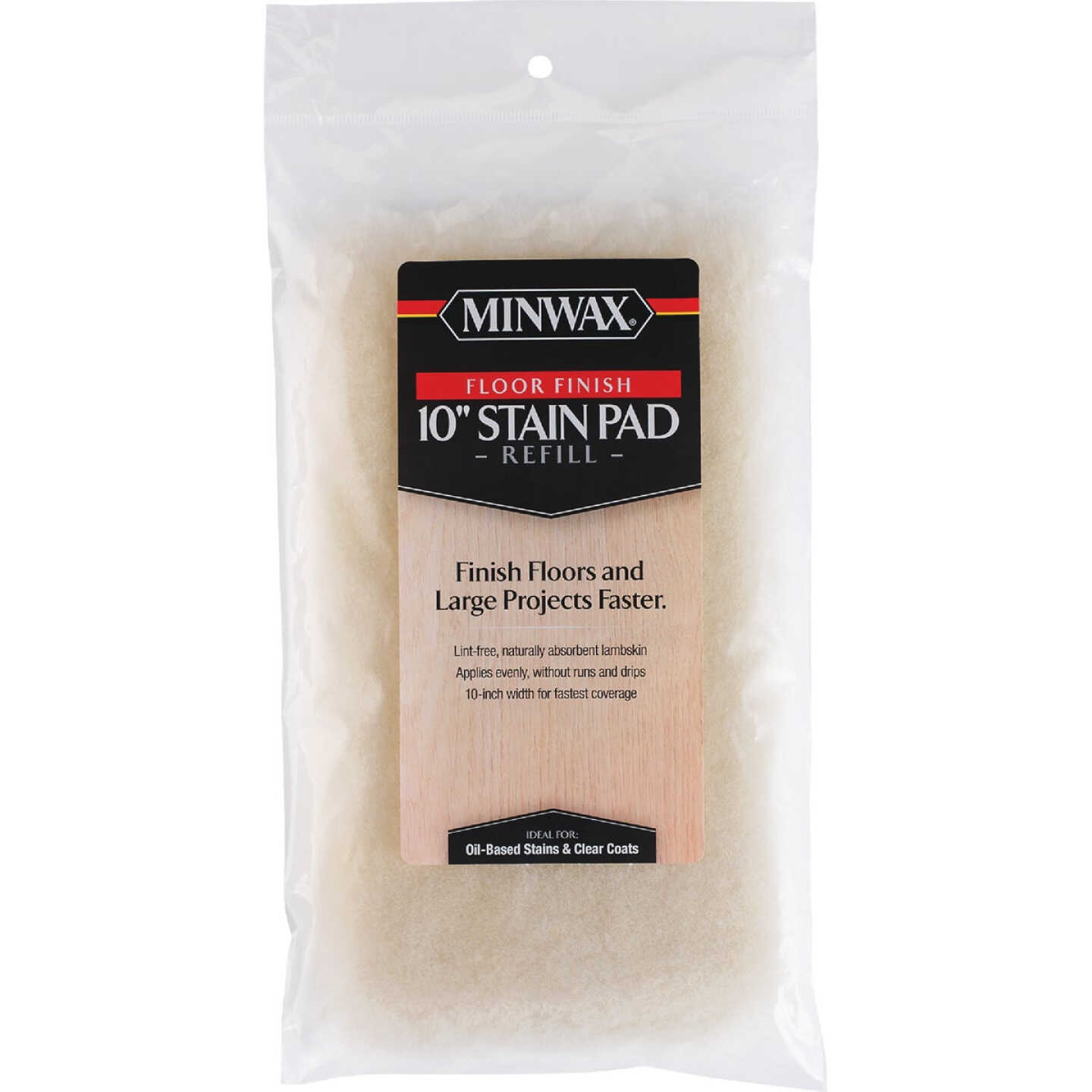 Minwax 10 In. Oil-Based Lambskin Pad Applicator Refill Image 1