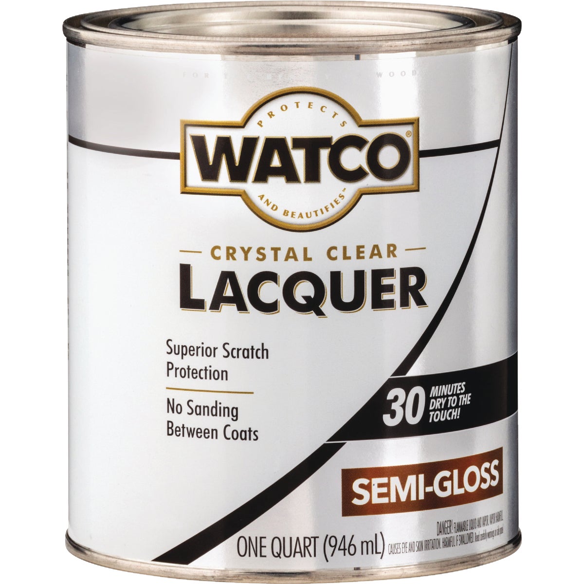 Watco Clear Semi-Gloss Quart 87 Sq. Ft./Qt. Lacquer Image 2
