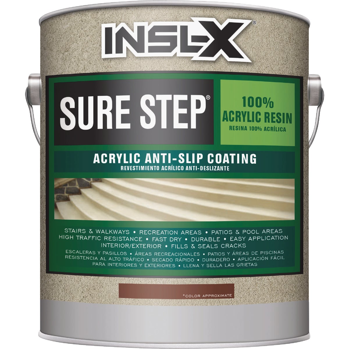 INSL-X Sure Step Knight Gray Skid Resistant Concrete Paint, 1 Gal.