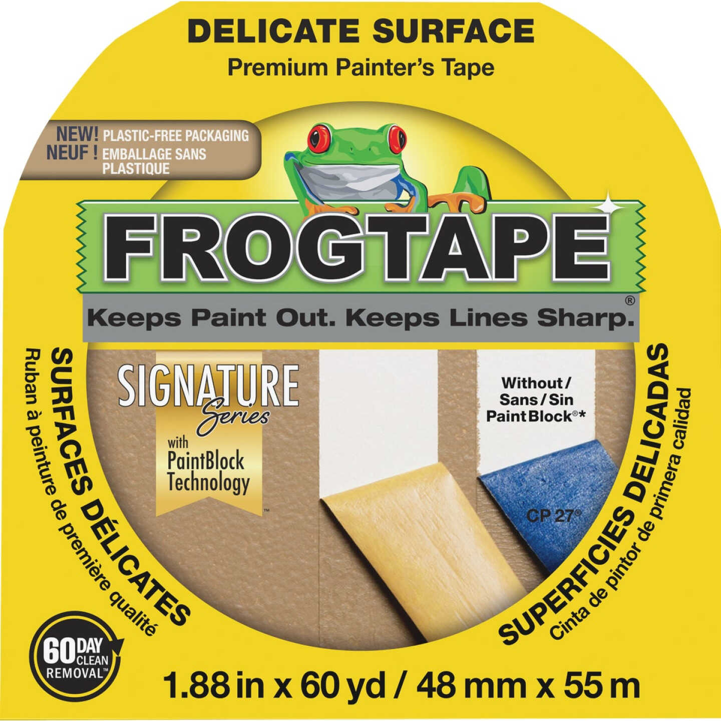 FrogTape 1.88 In. x 60 Yd. Delicate Surface Masking Tape Image 1