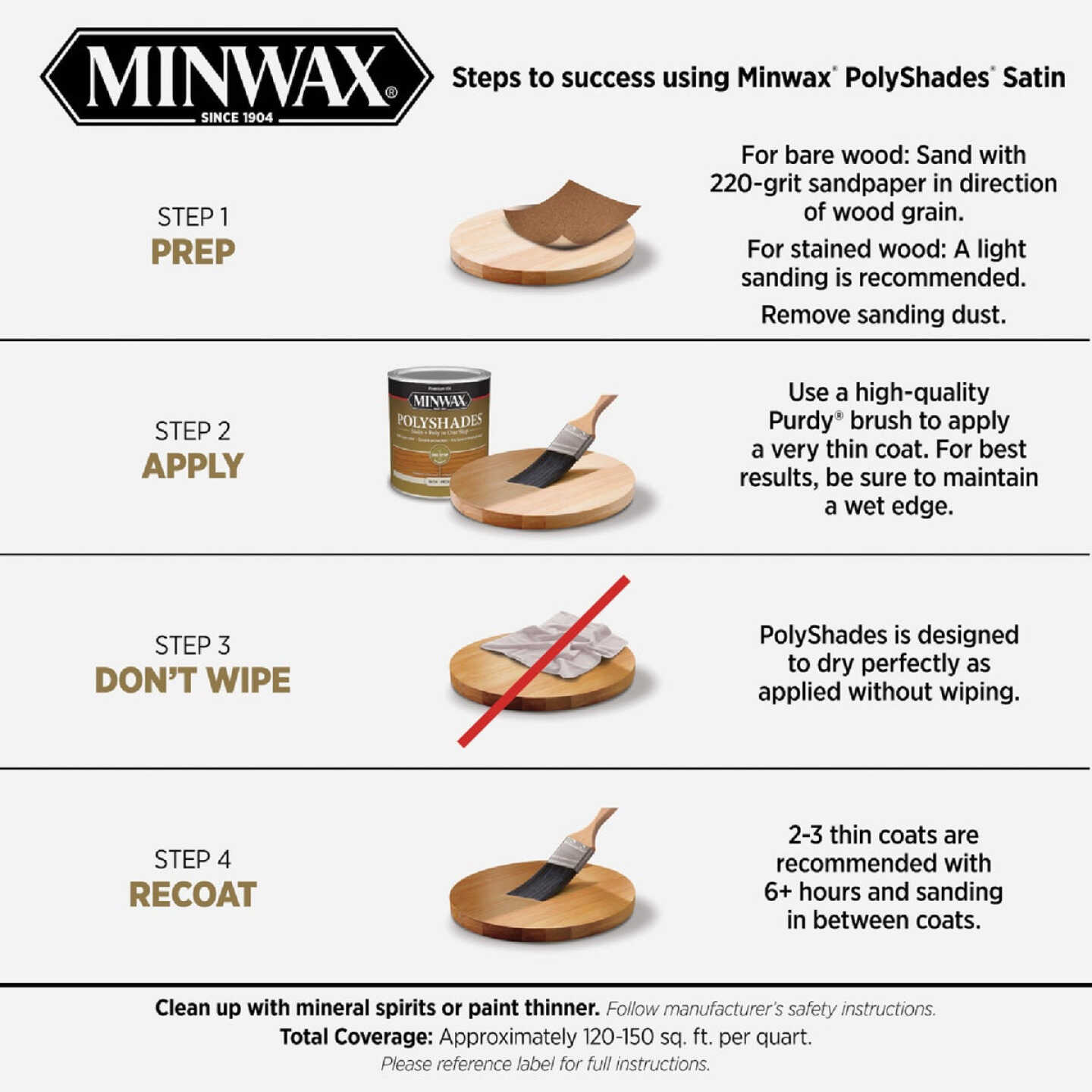 Minwax Polyshades 1/2 Pt. Satin Stain & Finish Polyurethane In 1-Step, American Chestnut Image 5