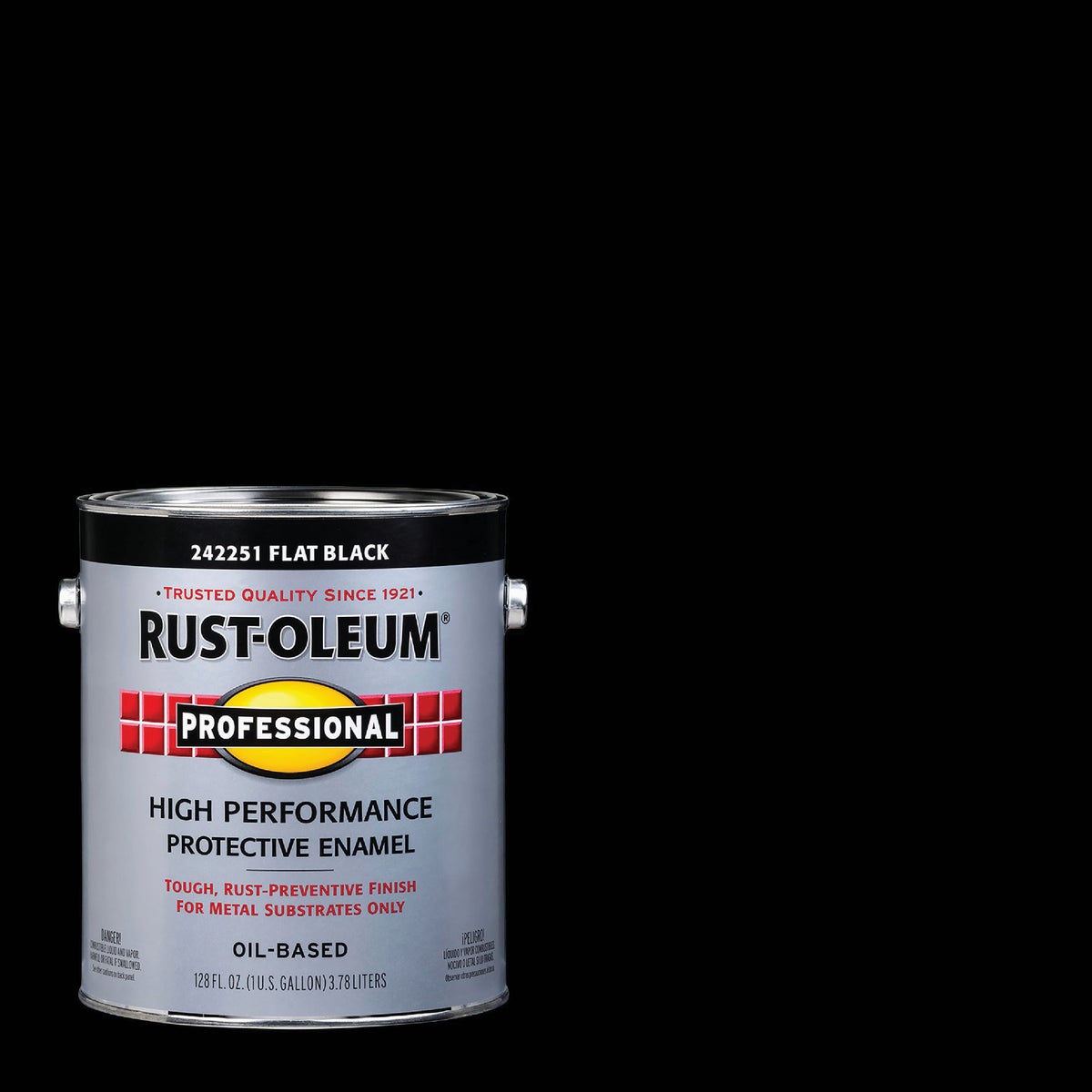 Rust-Oleum Flat VOC for SCAQMD Professional Enamel, Black, 1 Gal.