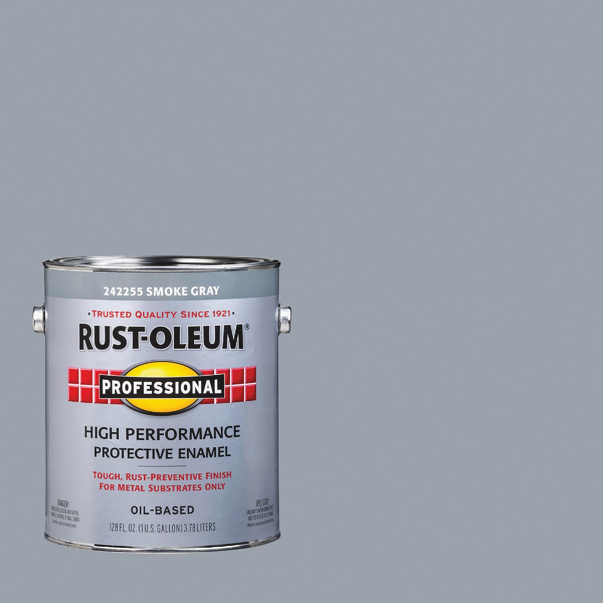 Rust-Oleum Gloss VOC for SCAQMD Professional Enamel, Smoke Gray, 1 Gal.