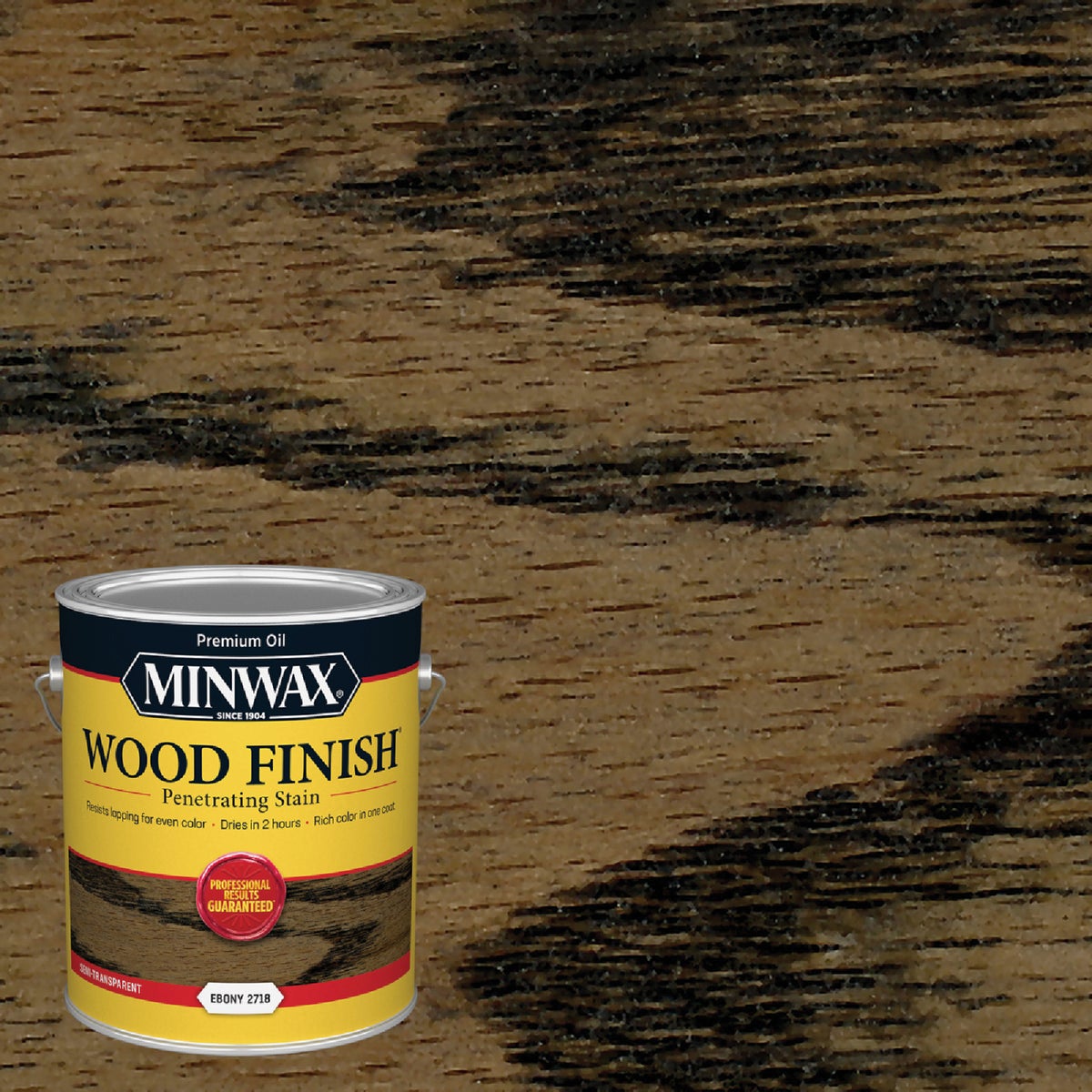 Minwax Wood Finish Penetrating Stain, Ebony, 1 Gal. Image 1