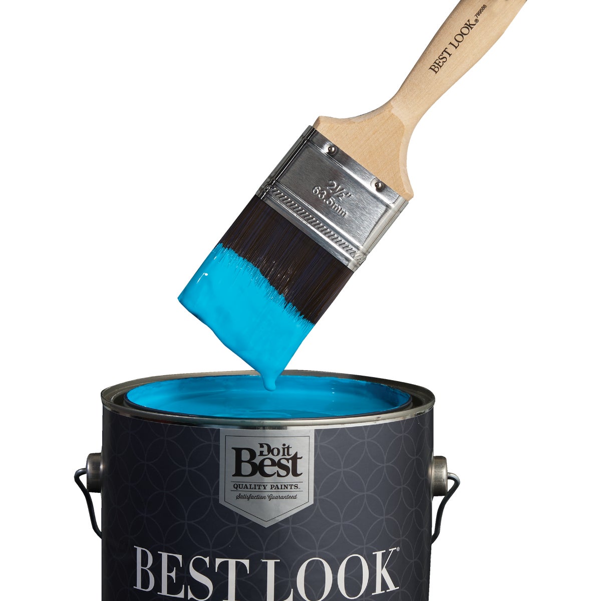 Best Look 2.5 In. Flat Polyester Paint Brush Image 3
