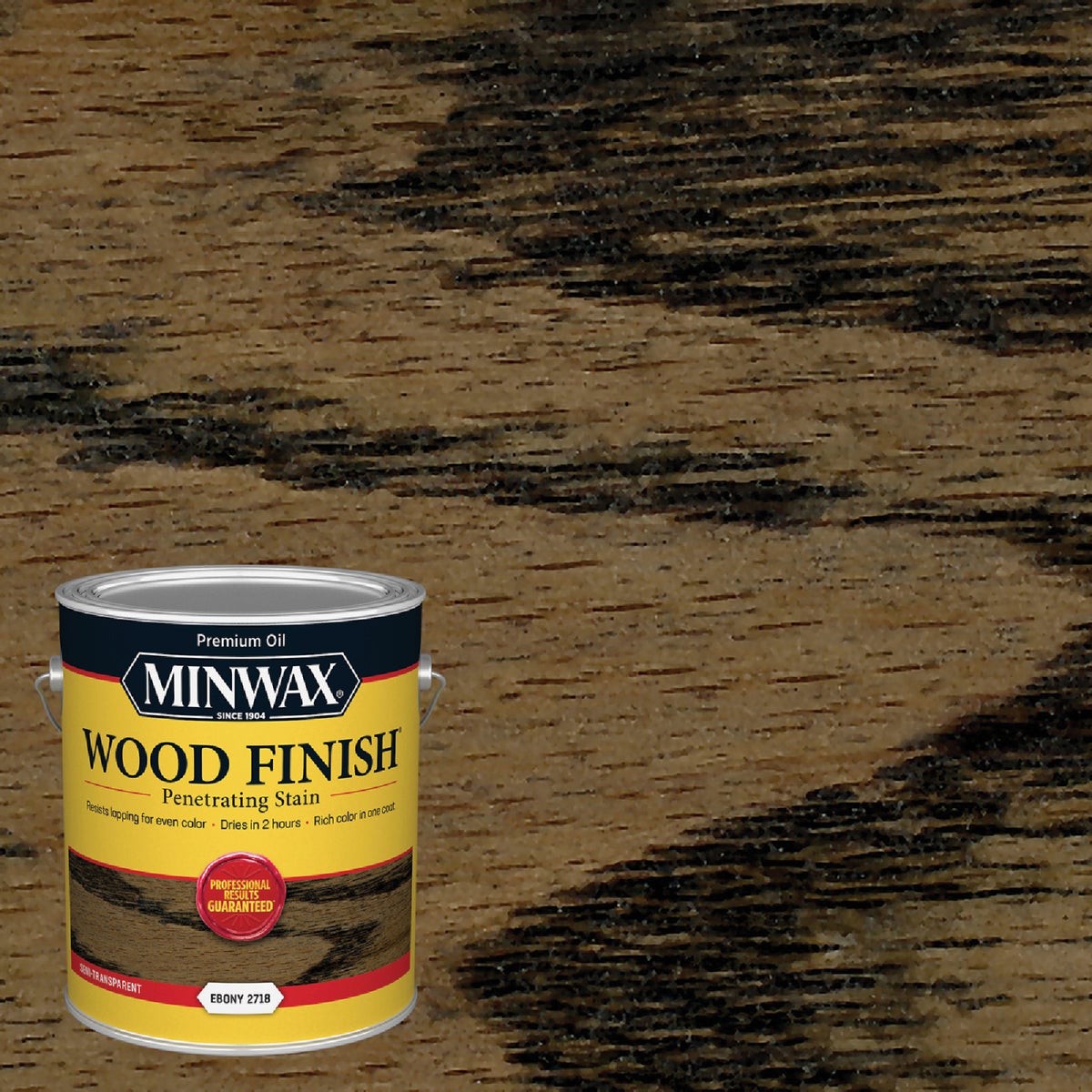 Minwax Wood Finish VOC Penetrating Stain, Ebony, 1 Gal. Image 1